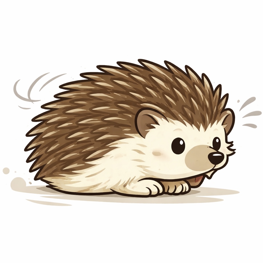 ハリネズミ型のイラスト